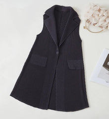 Luxury Plissé Pleat Japanese Vest