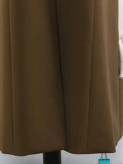 Asymmetric Fringe Long Trench Coat