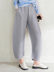 Luxury Pleated Cropped Trousers