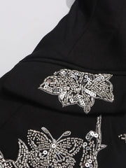 Sequin Applique Formal Blazer
