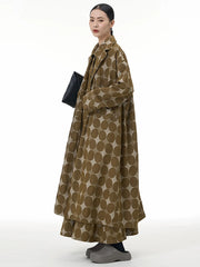 Avant-Garde Geometric Trench Coat