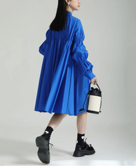 Luxury Cinched Waist Shirtdress