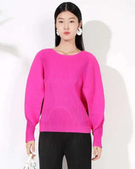 Luxury Plissé Pleats Top