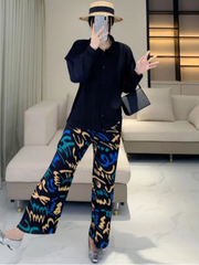 Designer Plissé Trousers