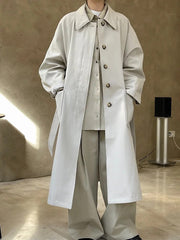 HEYFANCYSTYLE Classic Long Trench