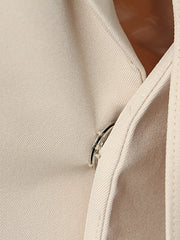 Luxe Minimalist Draped Blazer