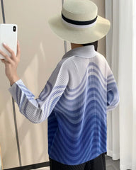 Signature Pleated Polo Top