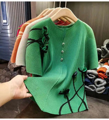 Luxury Pleated Stretchy Blouse