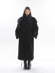 Elegant Streetwear Oversized Solid Color Long Trench Coat