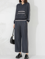 Luxury Pleated Hoodie Set