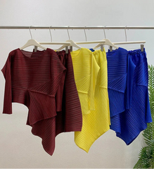 Luxury Pleated Skirt & Blouse Set