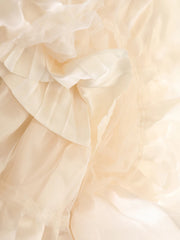 Luxury Pleated Tulle Maxi Skirt