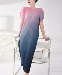 Travel Plissé Ombre Dress