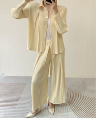 Cozy Pleated 2-Piece Set