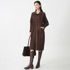 Luxury Pleated Trench Coat