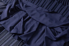 Couture Pleated Cape Dress