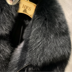 Luxury Fox Fur Zip-Up Coat