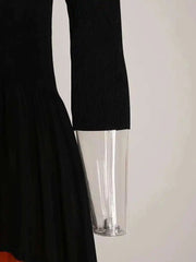 Luxury Pleated Asymmetric Dress