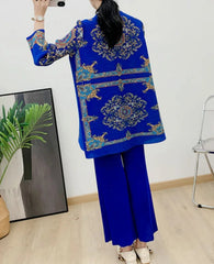 Premium Plisse Blouse & Pants