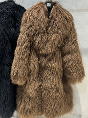 Luxury Genuine Mongolian Sheepskin Fur Coat