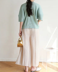 Luxury Plissé Palazzo Pants
