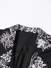 Luxury Floral Embroidered Blazer