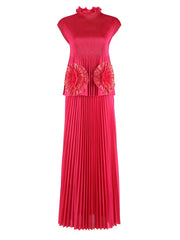 Modest Pleated Skirt Set