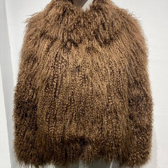 Couture Mongolian Curly Shearling Jacket