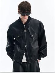 Couture Men's Oversized Vegan Leather Jacket