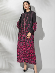 Luxury Plissé Ruffle Dress