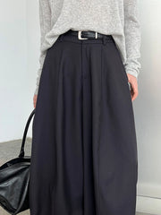 High-Waisted Wide-Leg Trousers