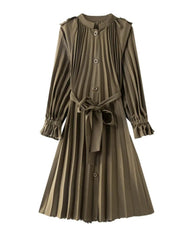 Luxury Plissé Trench Coat