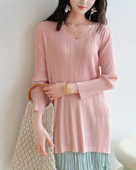 Dressy Sculptural Pleated Top