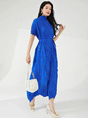 Elegant Pleated Kaftan Dress