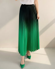 Luxury Plissé Gradient Skirt