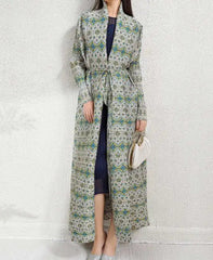 Geometric Pleats Trench Coat