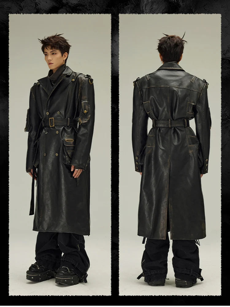Designer trench coat mens sales