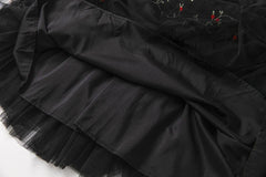 Luxury Tulle Embroidered Dress