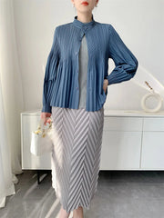 Luxury Pleated Daily Coat