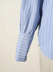 Oversized Pinstriped Blouse