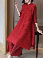 Luxury Pleated Wide Leg Pants & Top