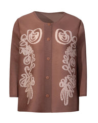 Luxury Pleated 3/4 Sleeve Blouse