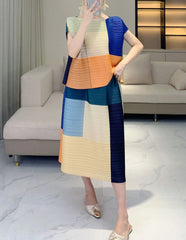 Elegant Pleats Skirt & Top Set