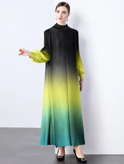 Truly Pleated Cuff Sleeve Dress