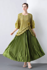Truly Pleated Top with Luxury Skirt