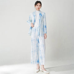 Luxury Pleated Blazer & Pant Set