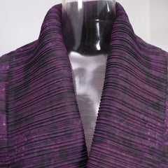 Luxury Pleated Longline Duster