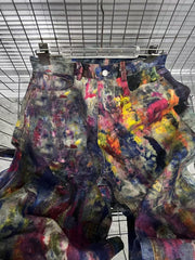 Women's Paint Splatter Wide-Leg Jeans