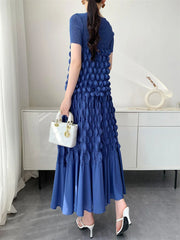 Truly Plissé Bubble Top & Skirt Set
