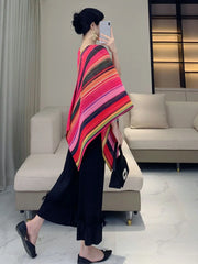 Luxury Plissé Pleat Tunic Shawl